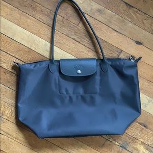 Longchamp Le Pliage Néo Nylon Tote Dark Gray